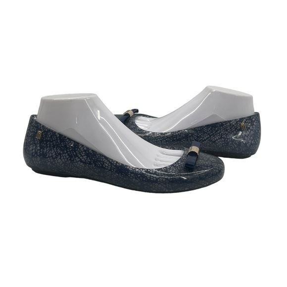 Melissa Space Love + Jason Wu Blue Clear Jelly Slip On Flats Size 40 - Picture 1 of 10
